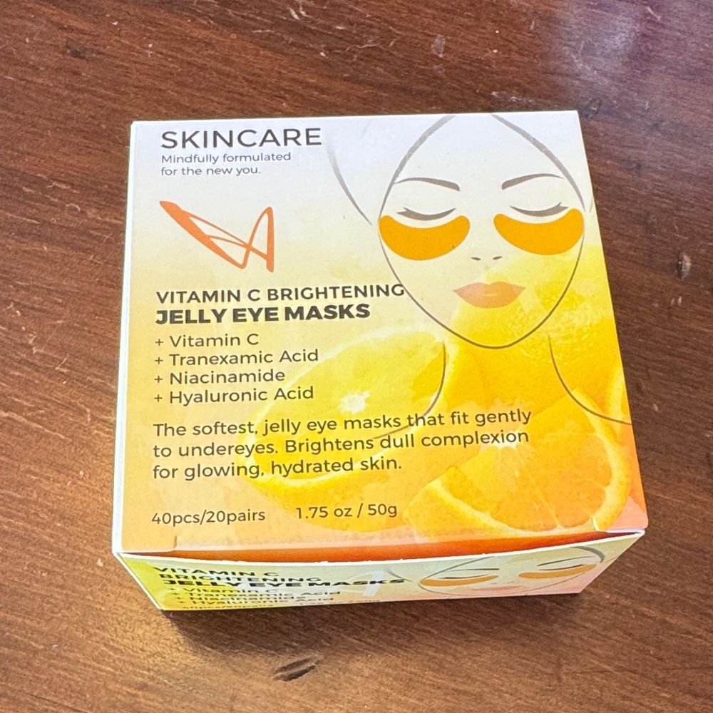 Vitamin C Brightening Jelly Eye Masks - Orange